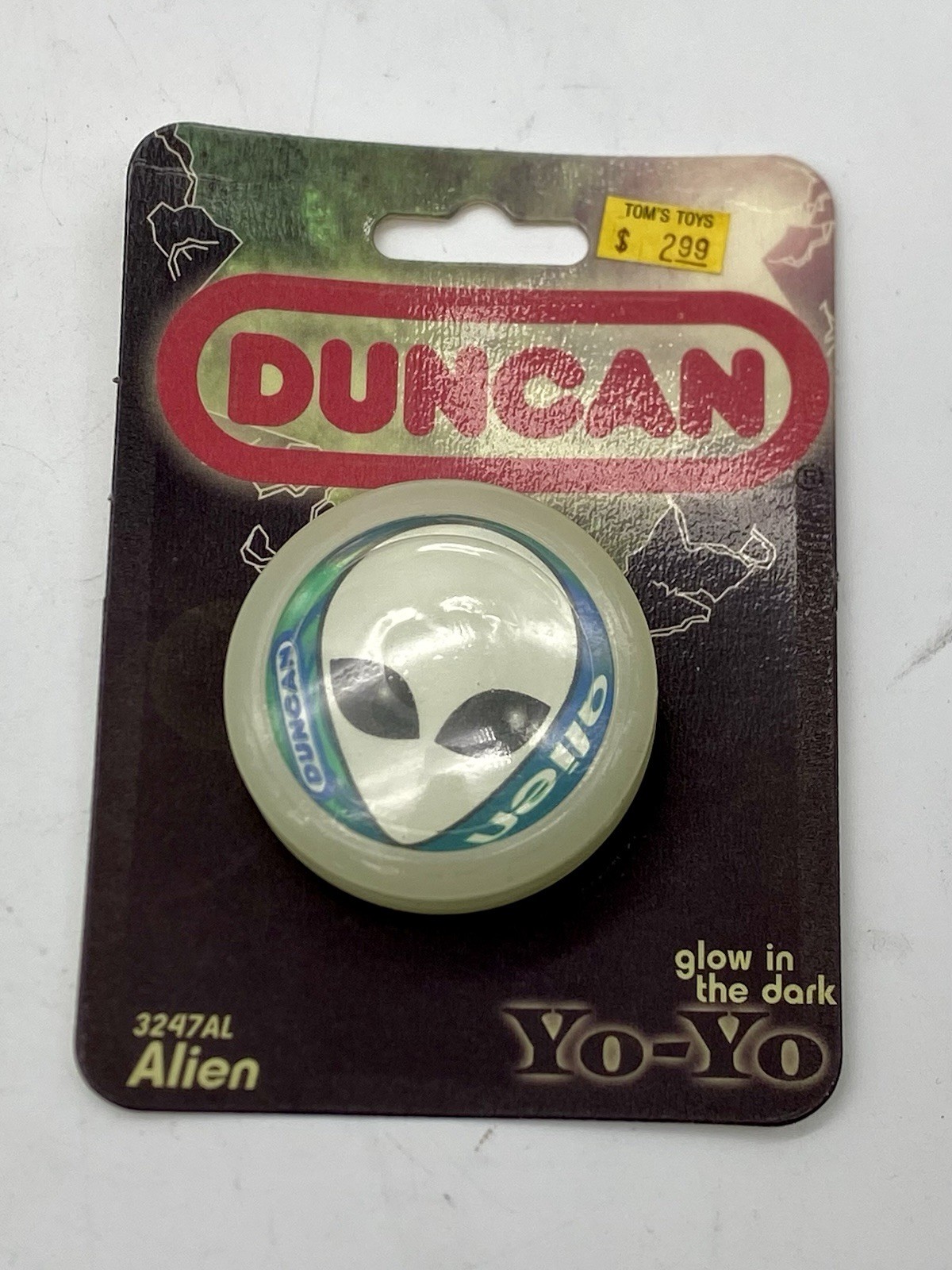 Vintage 1997 Duncan Glow In The Dark Alien Yo-Yo Sealed USA