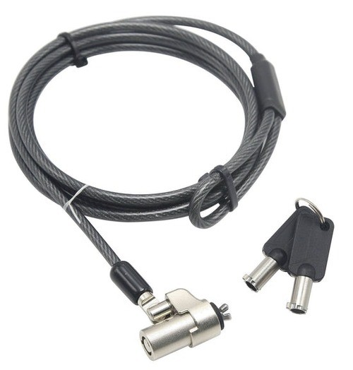 Computer Security Product 6 Feet Laptop Cable Lock For Wedge Security CSP-WL115