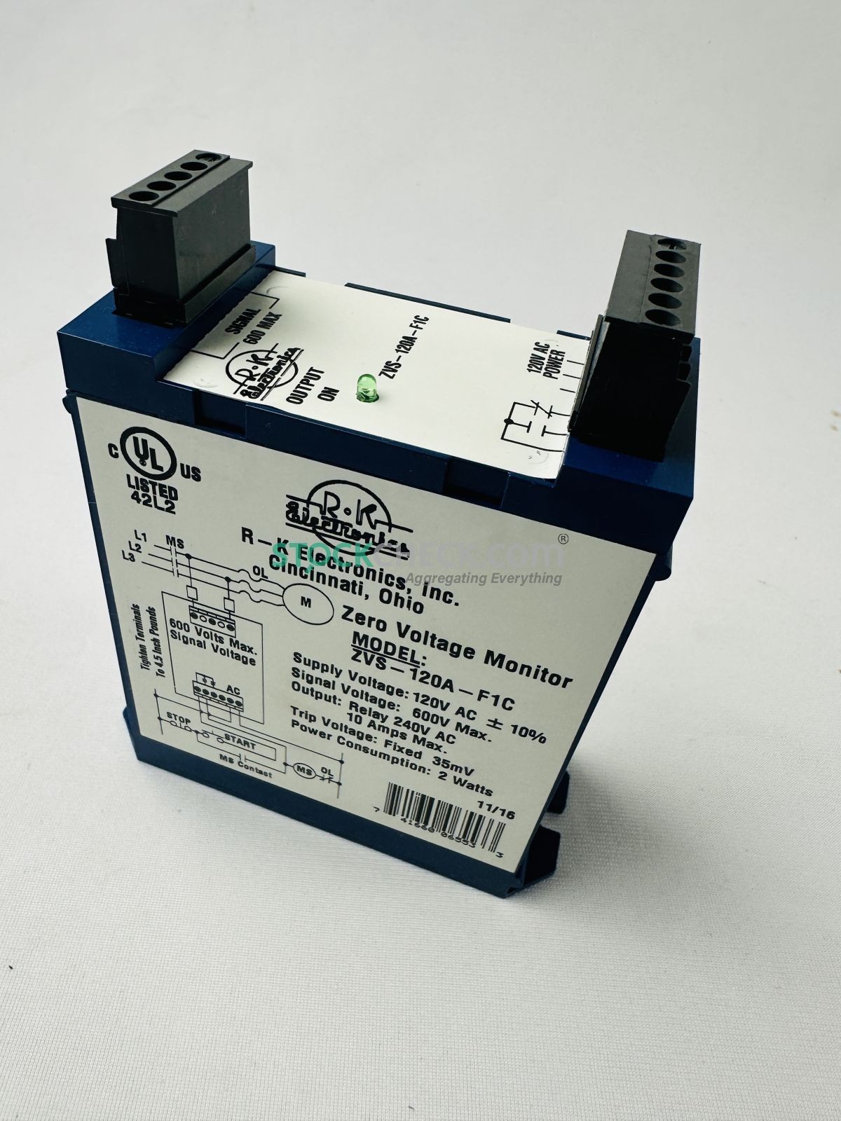 R-K Electronics ZVS-120A-F1C Zero Speed Adjustable Switch