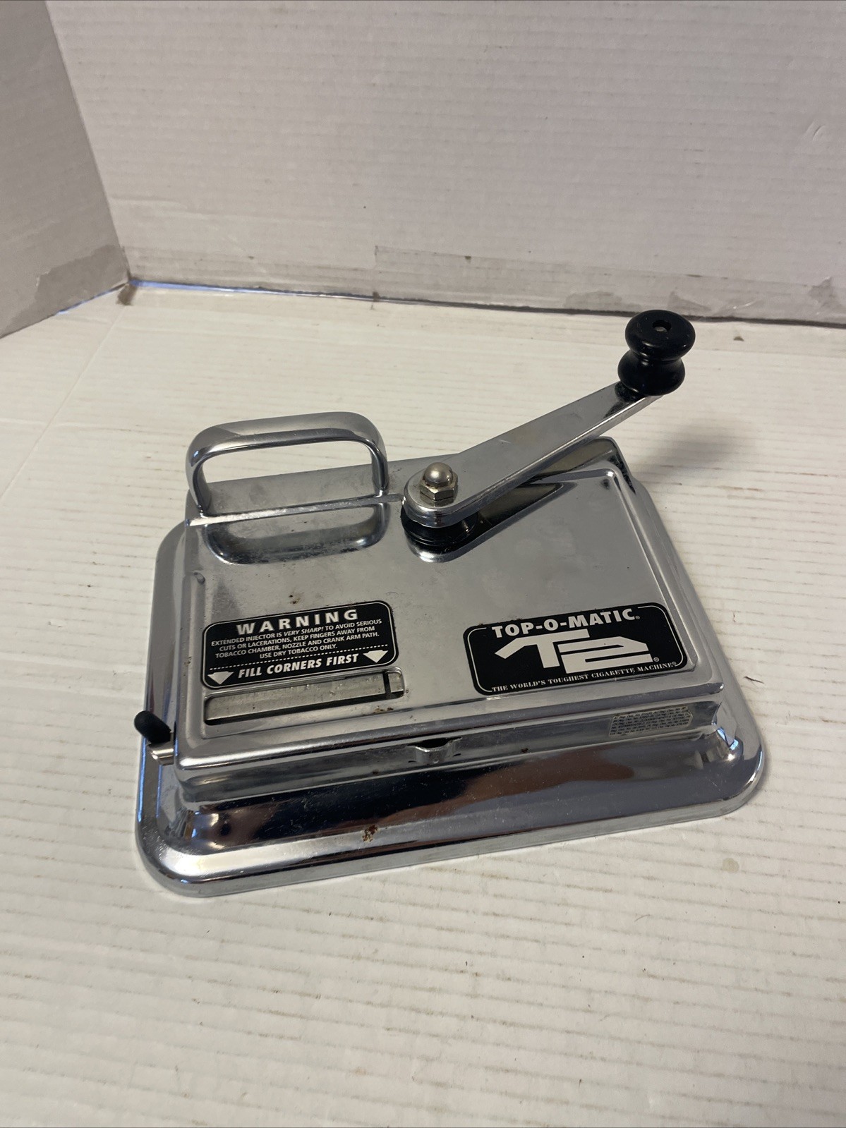 Used Top-O-Matic T2 Cigarette Manual Home Tabletop Rolling Machine