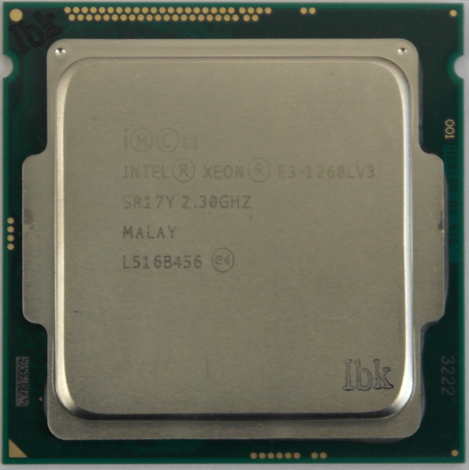Intel Xeon E3-1268L v3 SR17Y 2.30 GHz Quad-Core CPU processor w/Grease