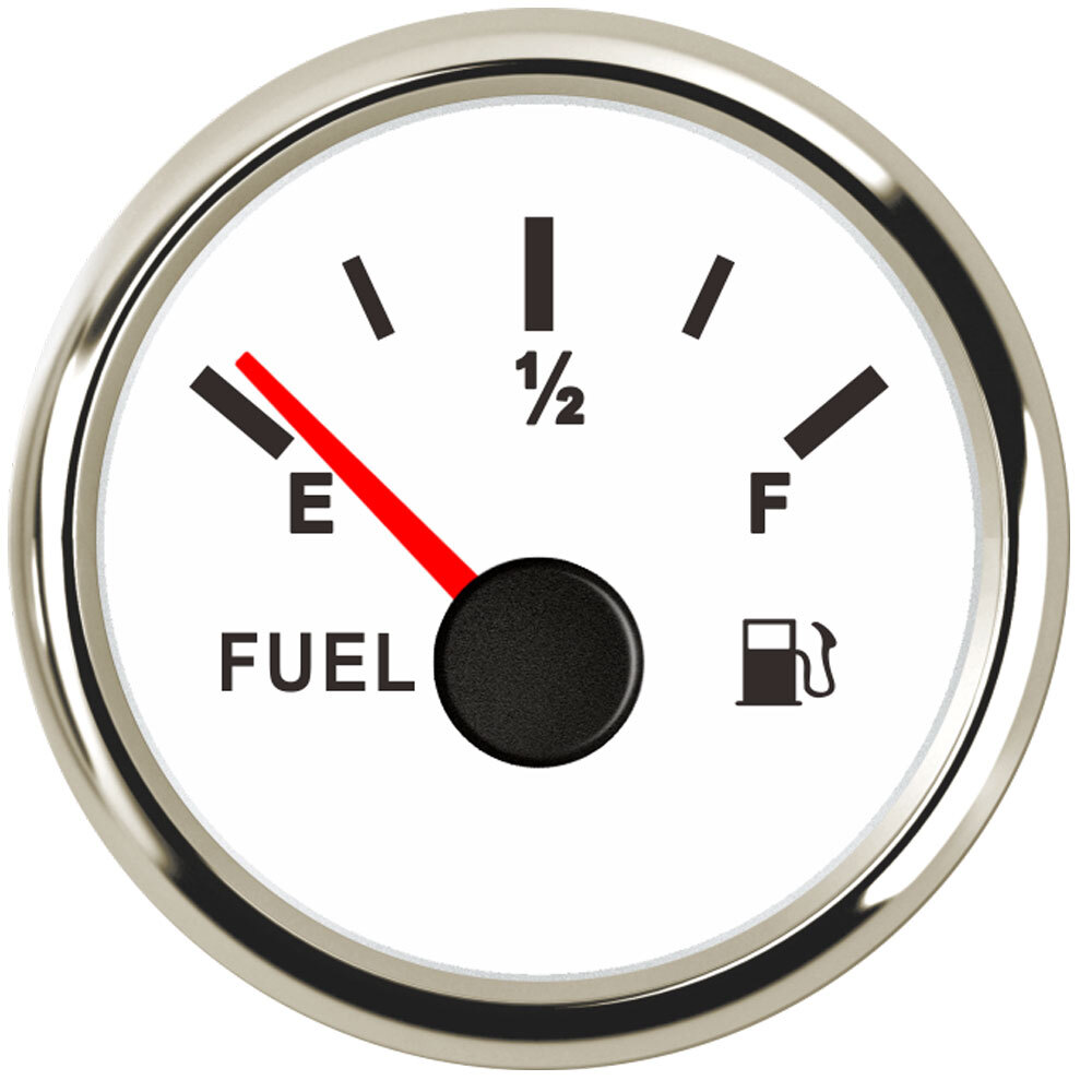Fuel Level Gauge 52mm/2inch 90-0 ohms 9-32VDC Gas Gauge for Car Marine USA STOCK