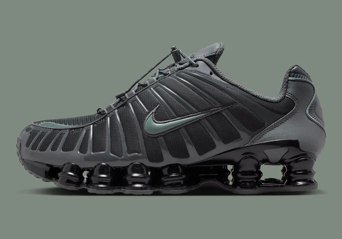 Nike Shox TL Iron Grey Clay Green Sneakers Retro IM5998-068 Mens Size