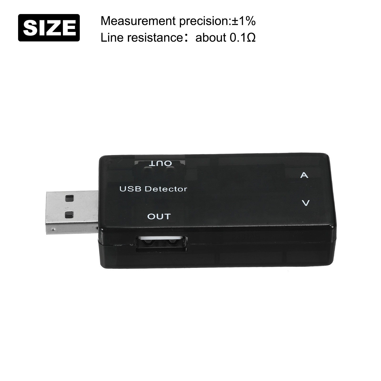 USB Meter with LED for USB Terminal Device
