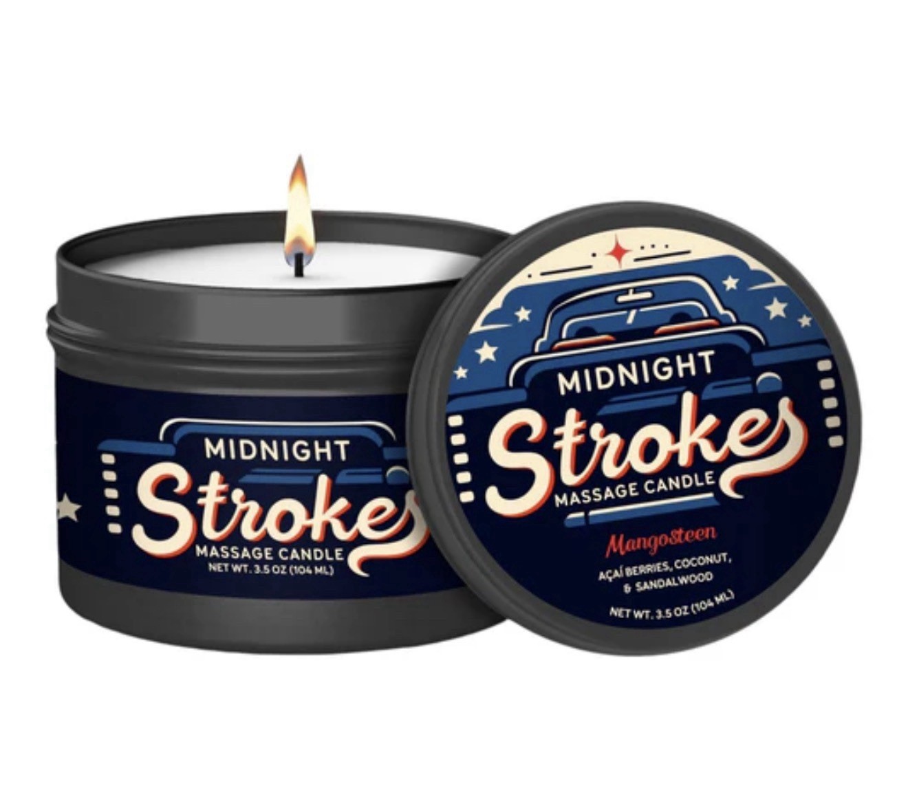 Midnight Strokes Massage Candle Temptation