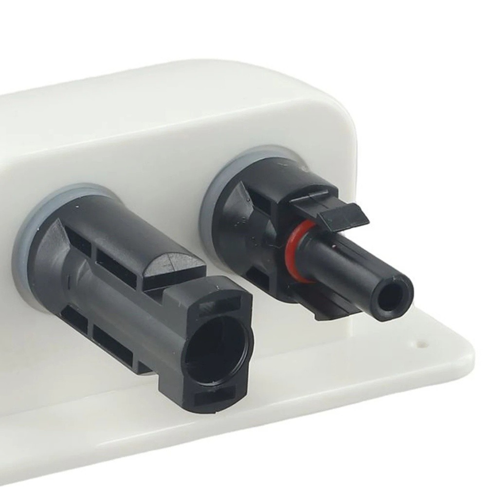 Waterproof For Solar Junction Box ABS Dual Port for RV Roof Mount Photovoltaic