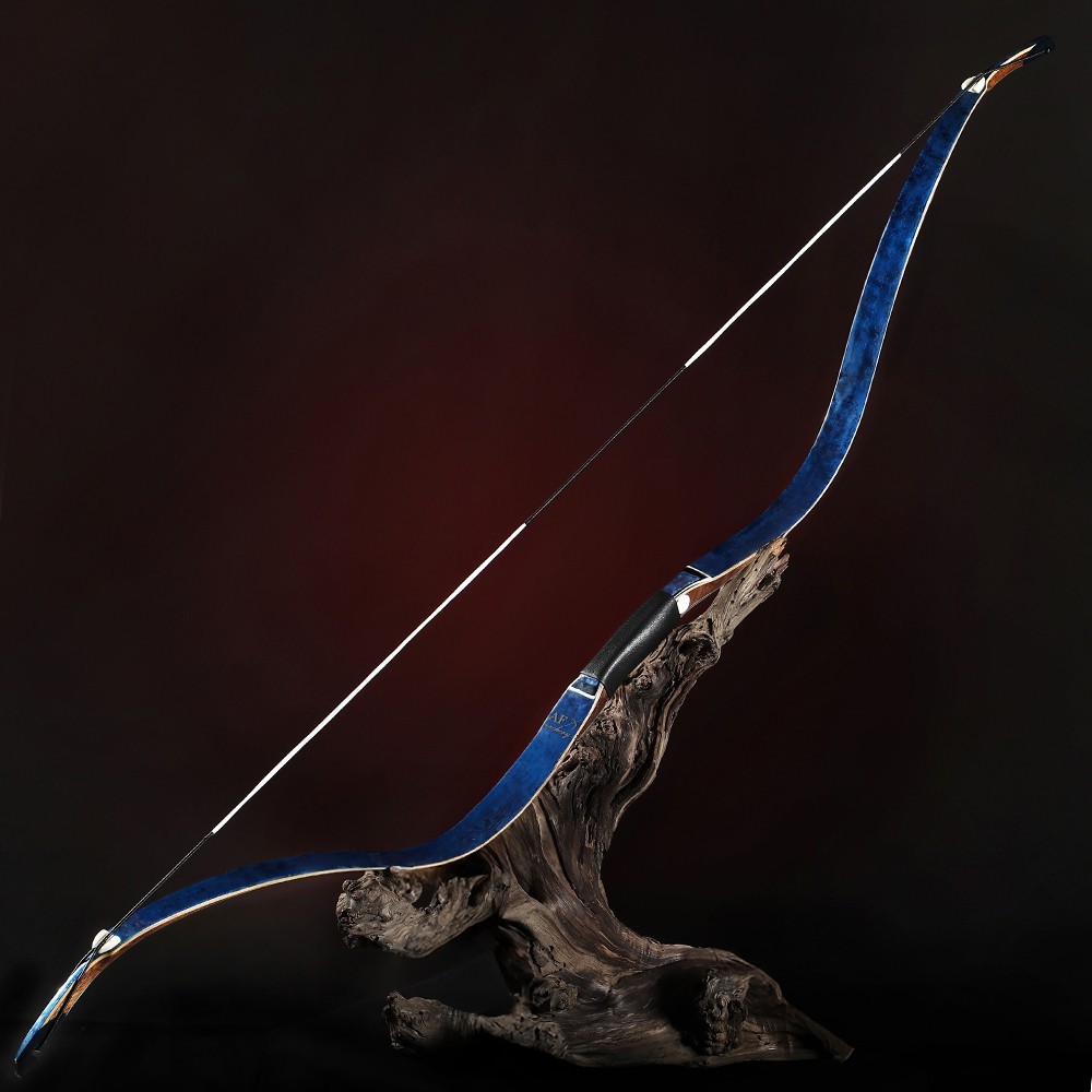 AF Archery 54" Crimea Tatar Horse Bow Blue Birdseye Maple Recurve Hunting