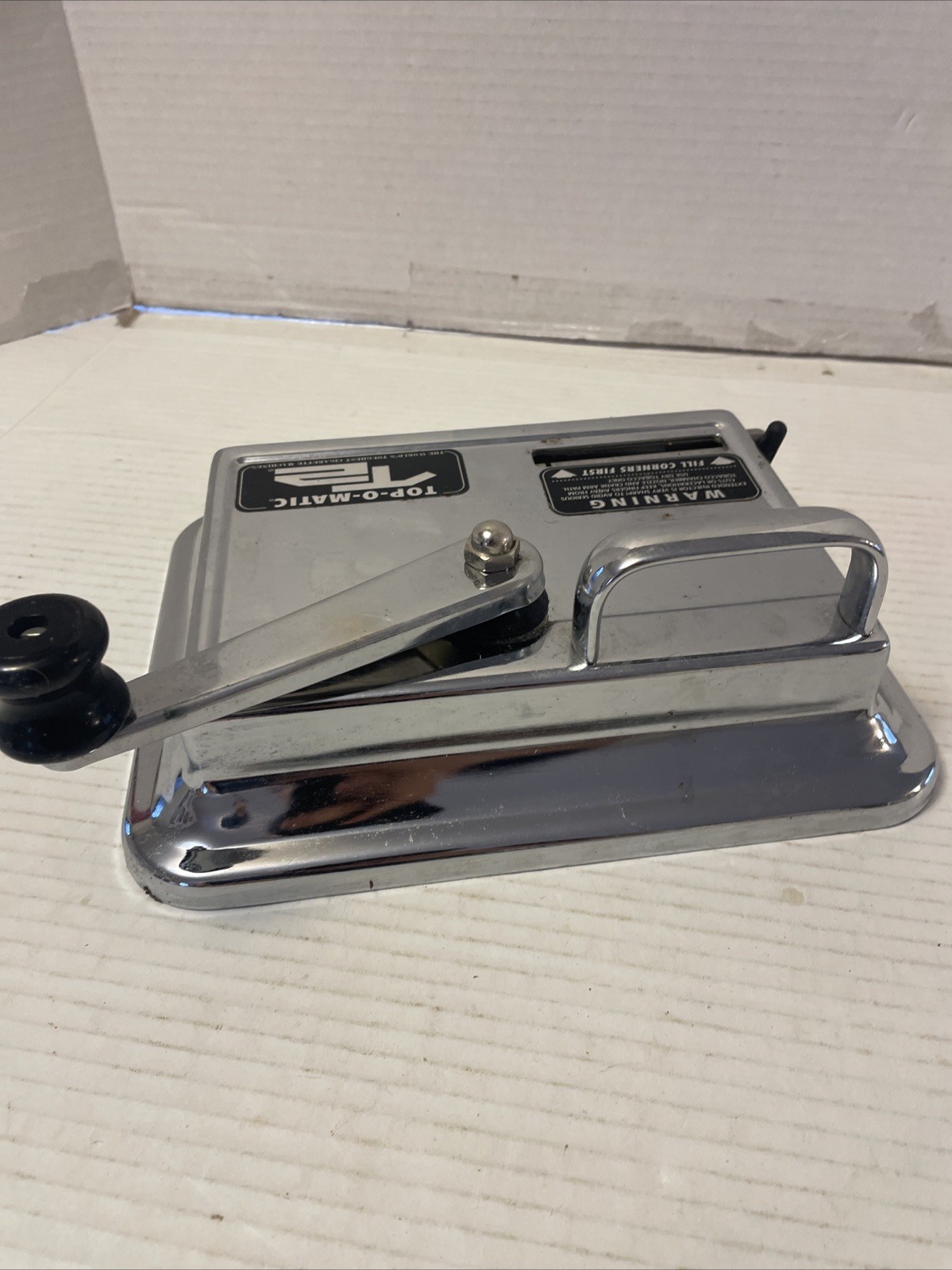 Used Top-O-Matic T2 Cigarette Manual Home Tabletop Rolling Machine
