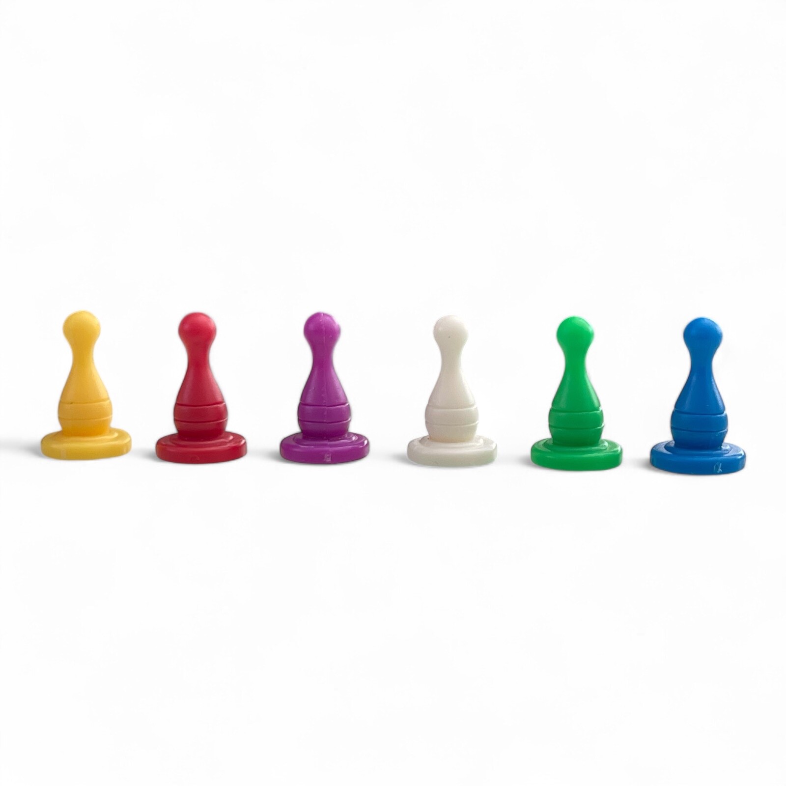 Clue Classic Edition Pawn Set of 6 Replacement Board Game Pieces Suspect Movers