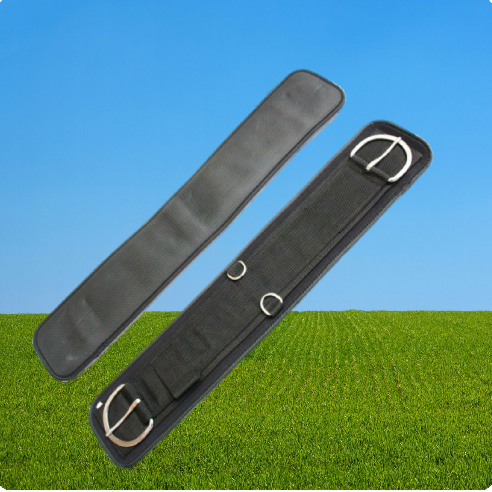 Western Saddle Girth Neoprene Hook and Loop, Western Neoprene Waist Belt with Hook and Loop Strap