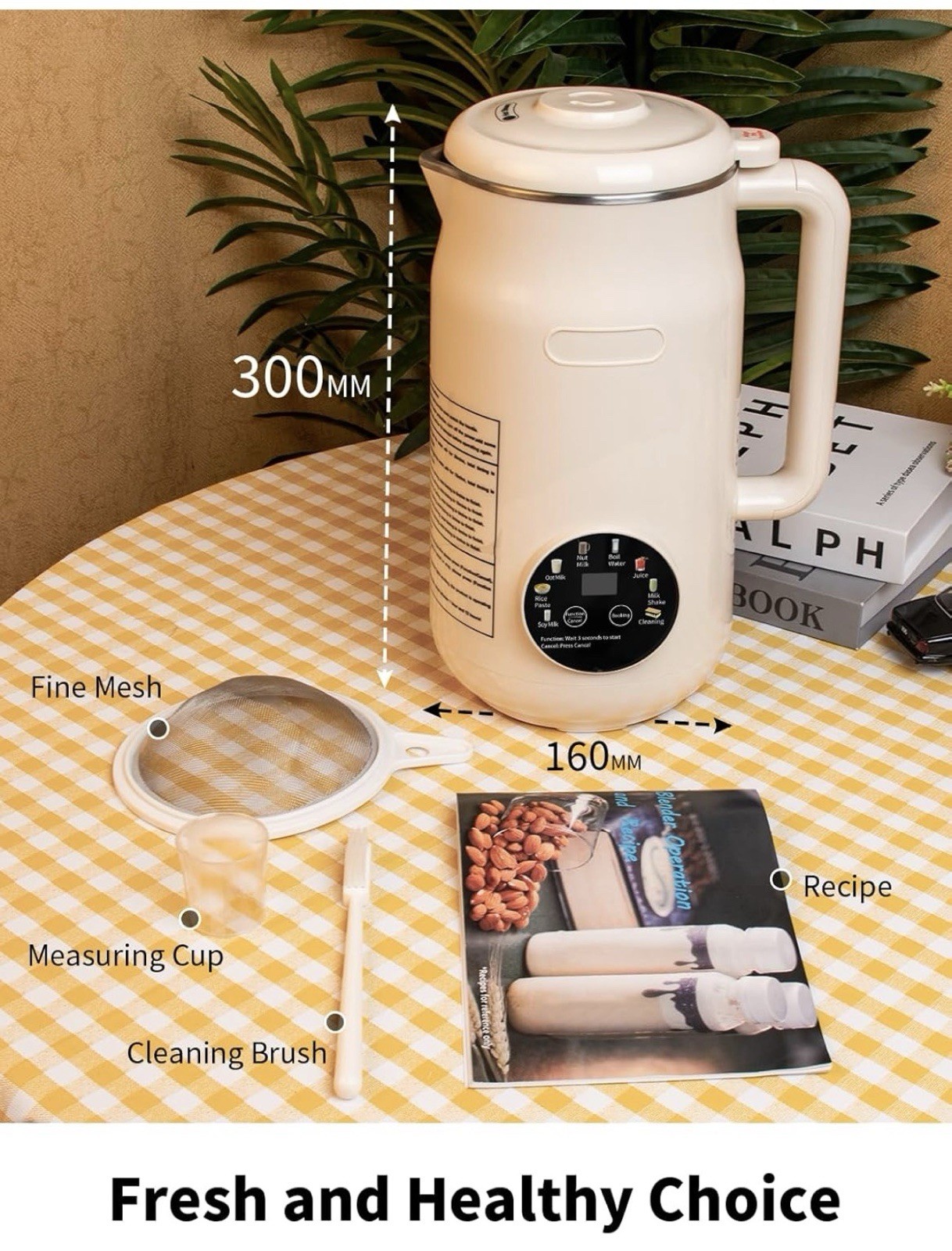 Peteme 8 In 1 Nut Milk Maker Machine 50 Oz Automatic Soy Milk Maker Open Box