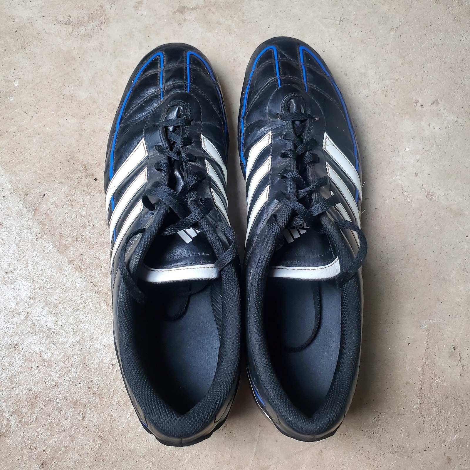 Adidas Davicto IV FG TRX Cleats Men's 12 Black Leather Soccer Athletic V22575