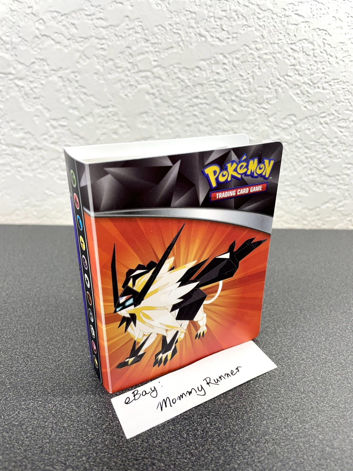 2018 Pokemon Solgaleo Lunala Mini Album Sleeve Binder, holds 60 cards NEW UNUSED
