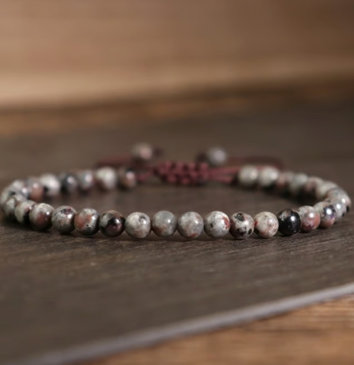 Flame Stone Dainty Bracelet Natural Yooperlite Unisex Bracelet UV Reactive Gift
