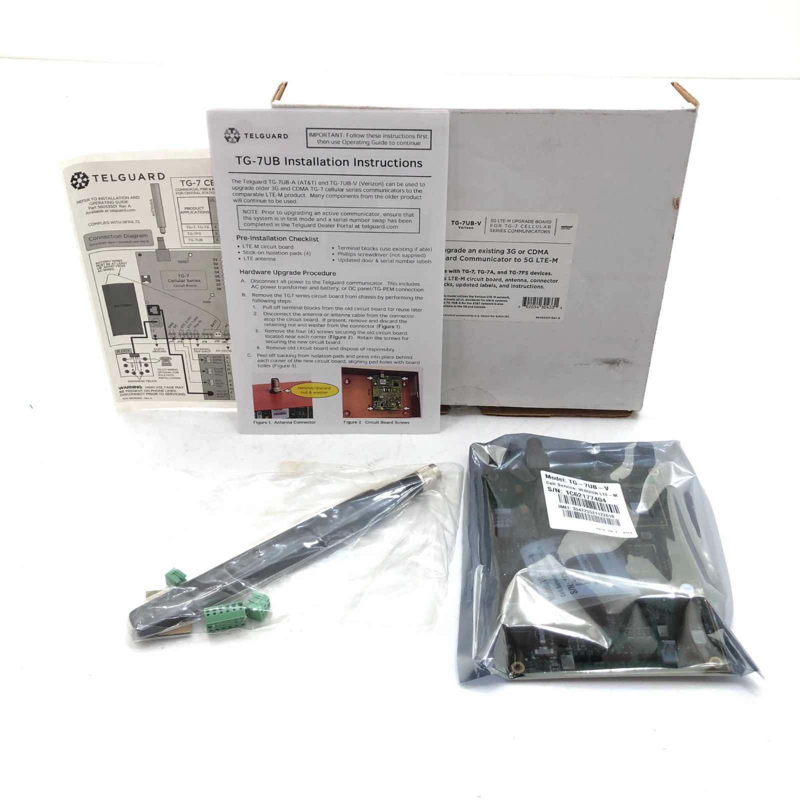 NEW Telguard TG-7UBLV Verizon 5G LTE Upgrade Board For TG-7 Communicators