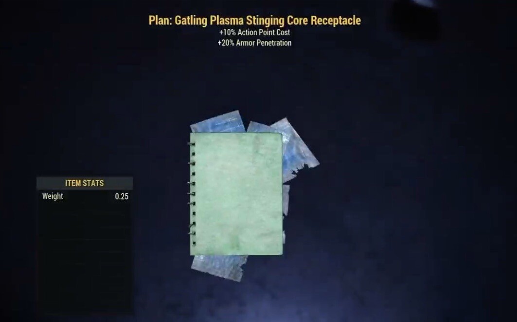 (Xbox) Gatling Plasma Stinging Core Receptacle Plan