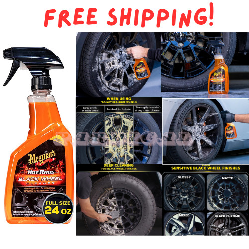 Meguiar's Hot Rims Black Wheel Cleaner - Powerful Formula to Easily Remove Stubb