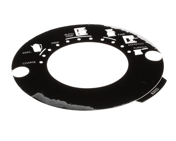 82032 Grindmaster Cecilware Decal, Grnd Sel 875 Blk Genuine OEM GM82032