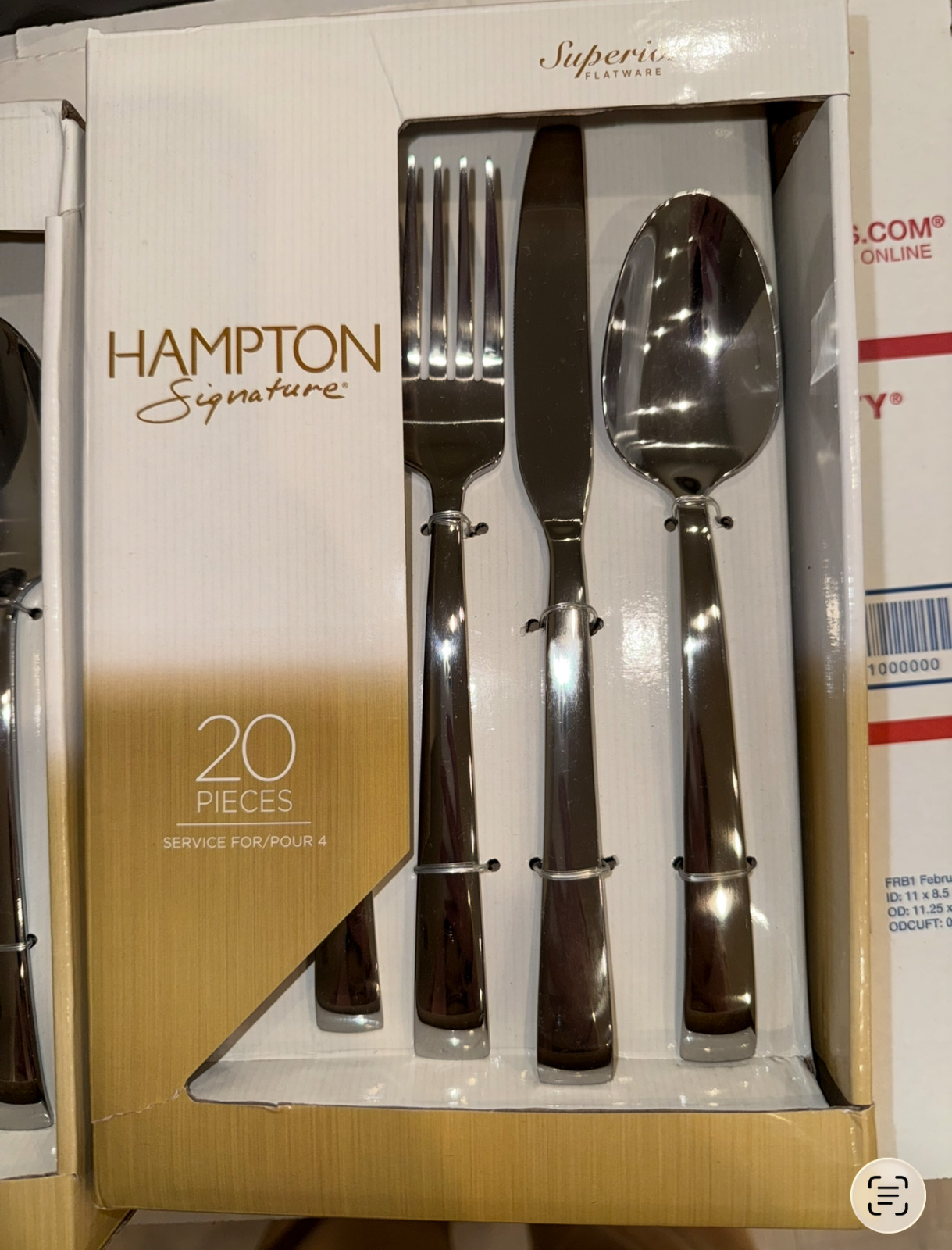 Hampton Signature™ Brocade - 20 Piece Flatware Set Service for 4