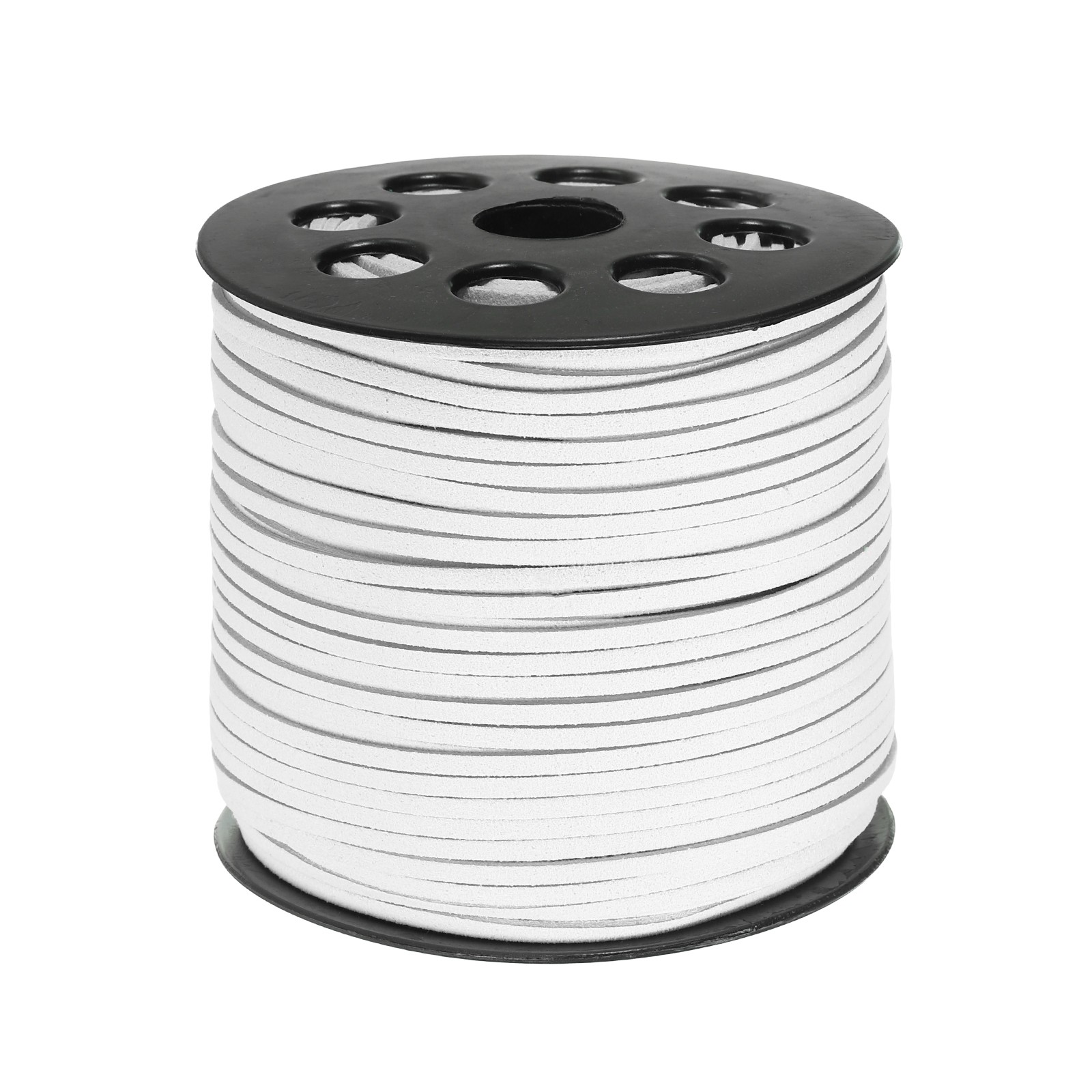 100 Yards Flat Suede Cord 2.7mm White