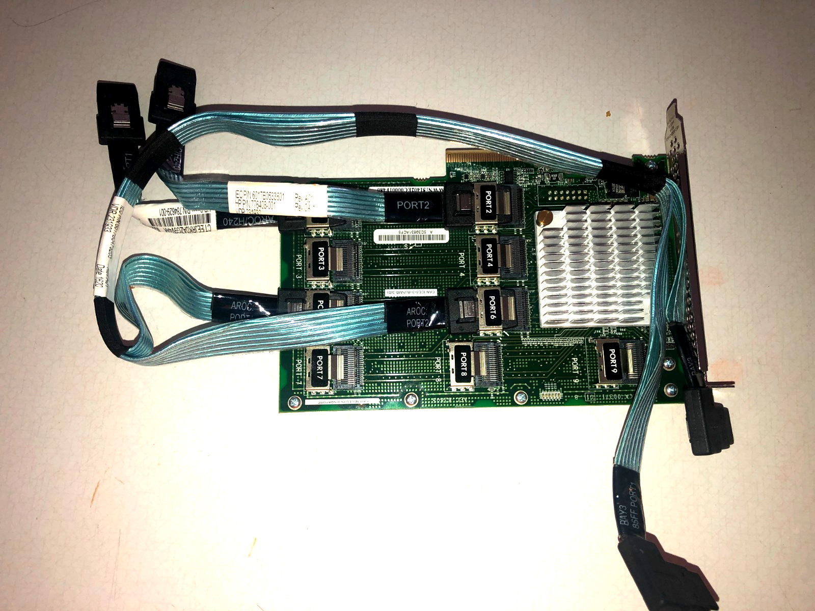 HP 727253-001 12G SAS Expander w Cables for DL380 G9 761879-001 ,747568 .784629
