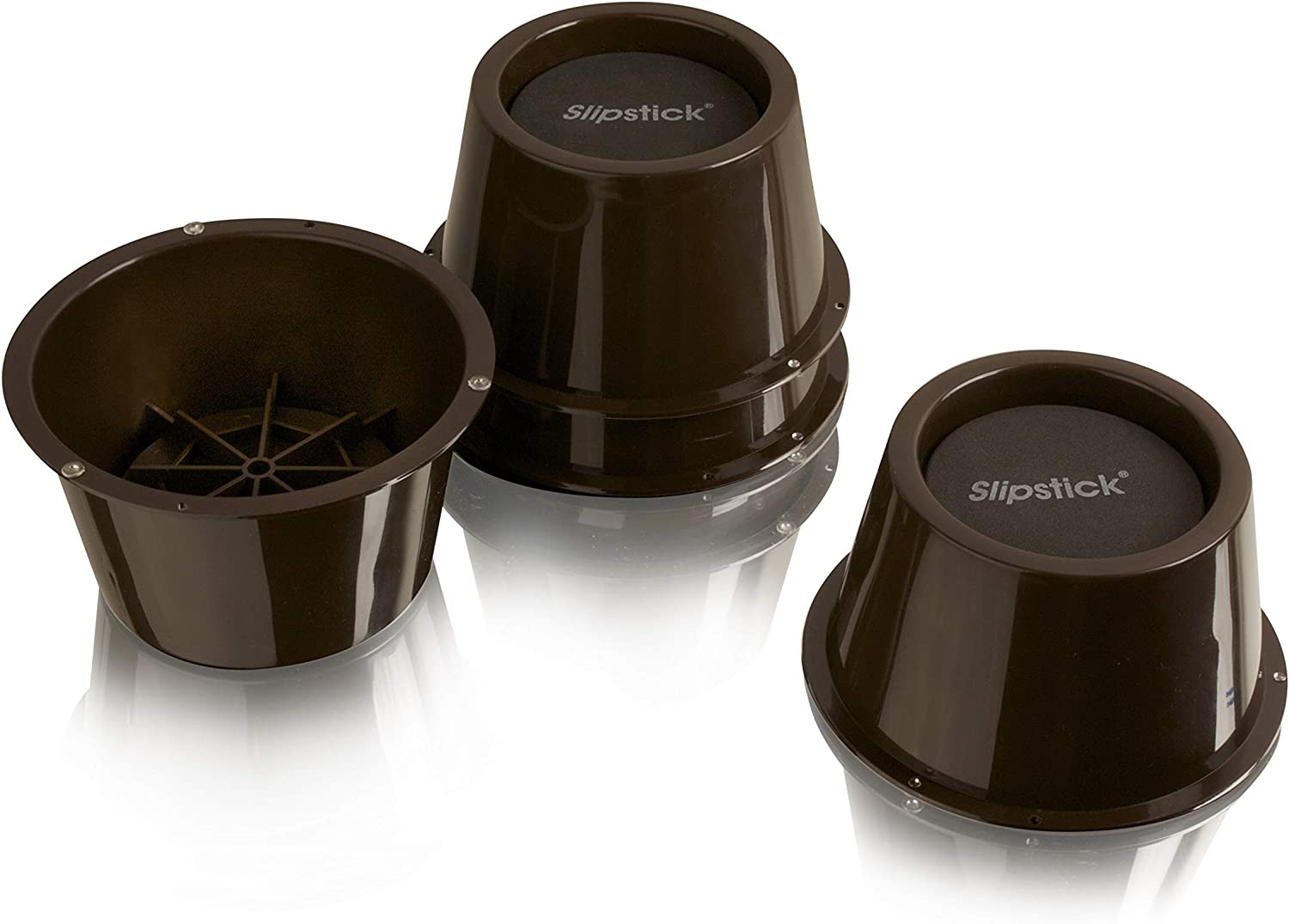 CB654 2 Inch Lift Furniture Risers / Bed Risers, Adds 2" Height to Heavy Furnitu