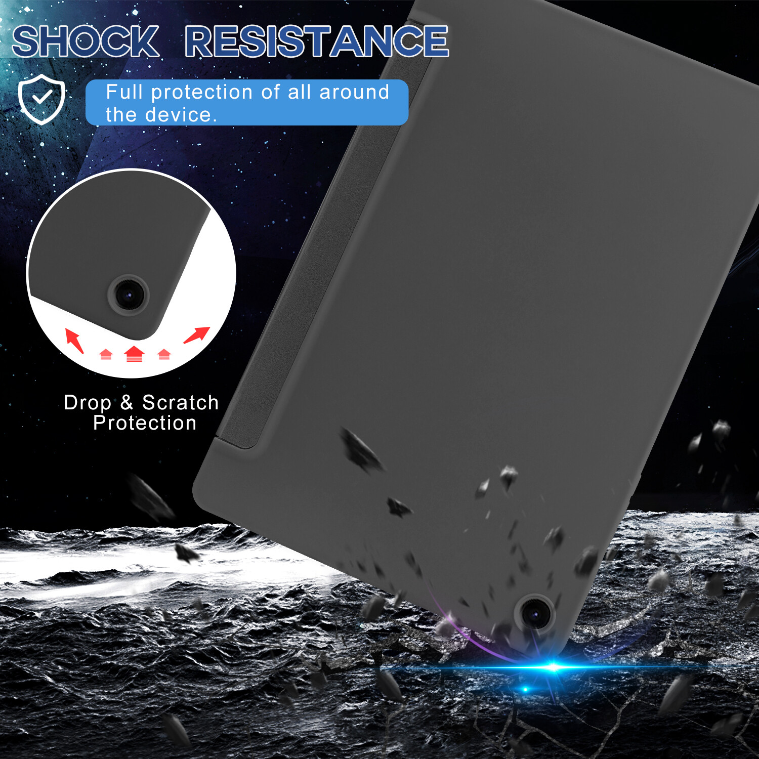 Case for Samsung Galaxy Tab A11+ 2025 with Tempered Glass Screen Protector