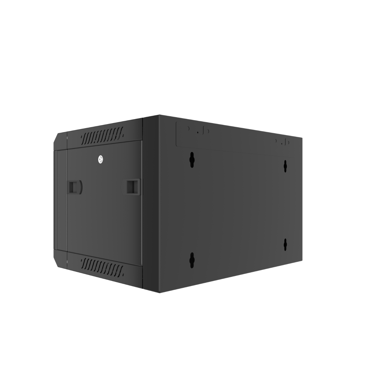 6U Wall Mount Server Cabinet Locking Networking Enclosure Data Rack Glass Door