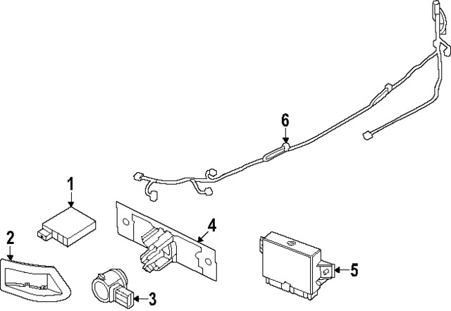 Genuine Nissan Blind Spot Detection System Warning Sensor Bracket 284H7-6RZ0B