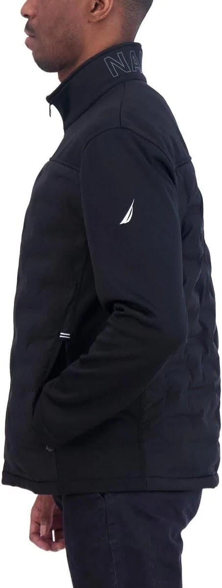 Nautica Men’s Mixed Media Water Resistant Jacket