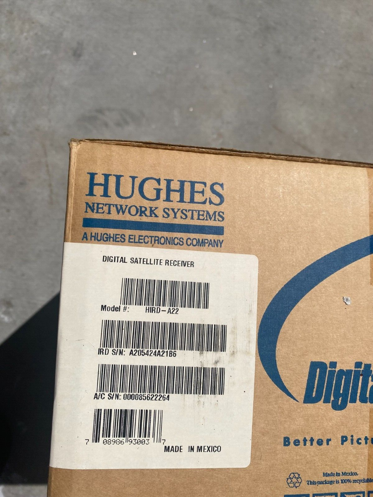 Hughes Digital Satellite System Receiver HIRD-A22