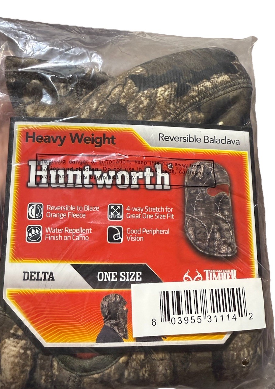 Huntworth Men's Delta Heavyweight Reversible Balaclava – RealTree Timber®