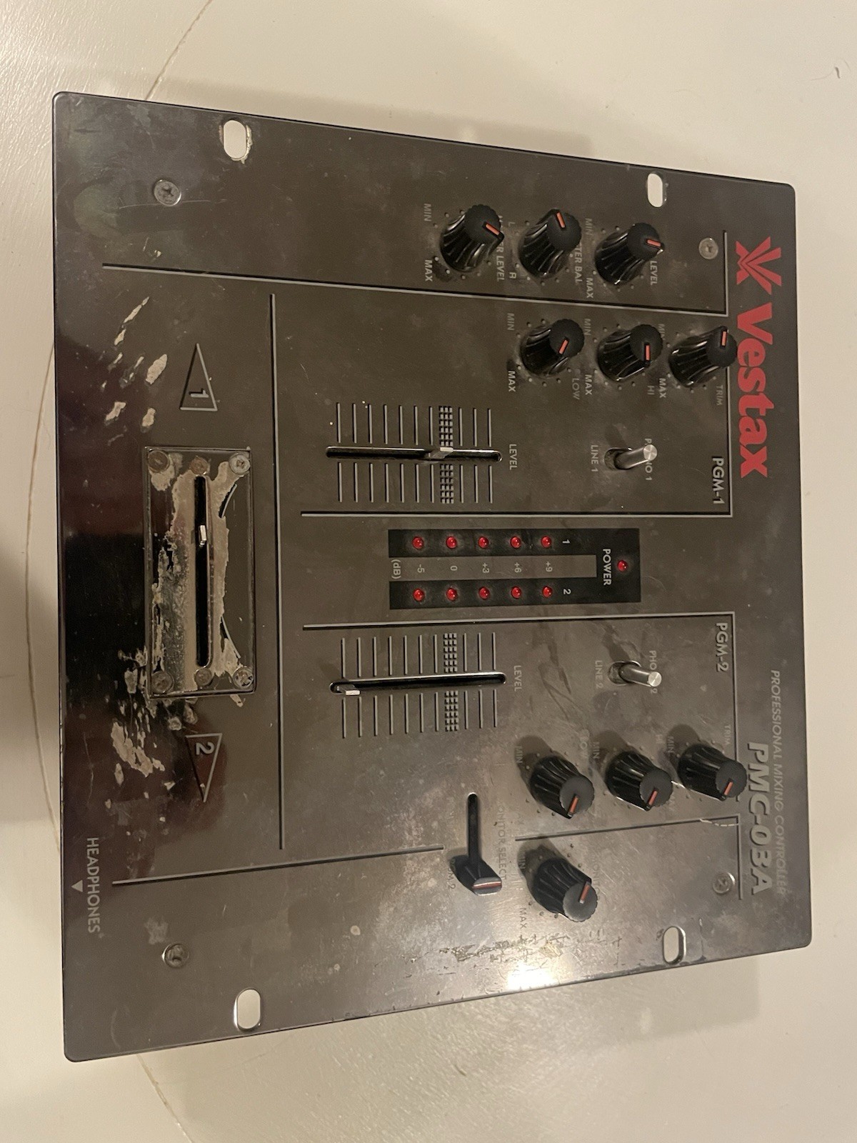 Vestax Pmc-03a mixer mixer dj - No Power Lead Not Tested