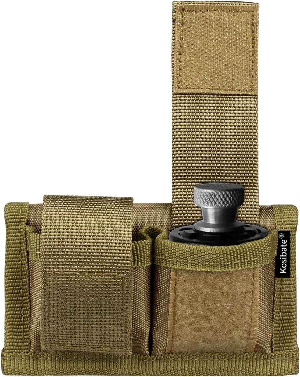 Kosibate Speedloader Pouch Case Holder Nylon Tactical Double Tan