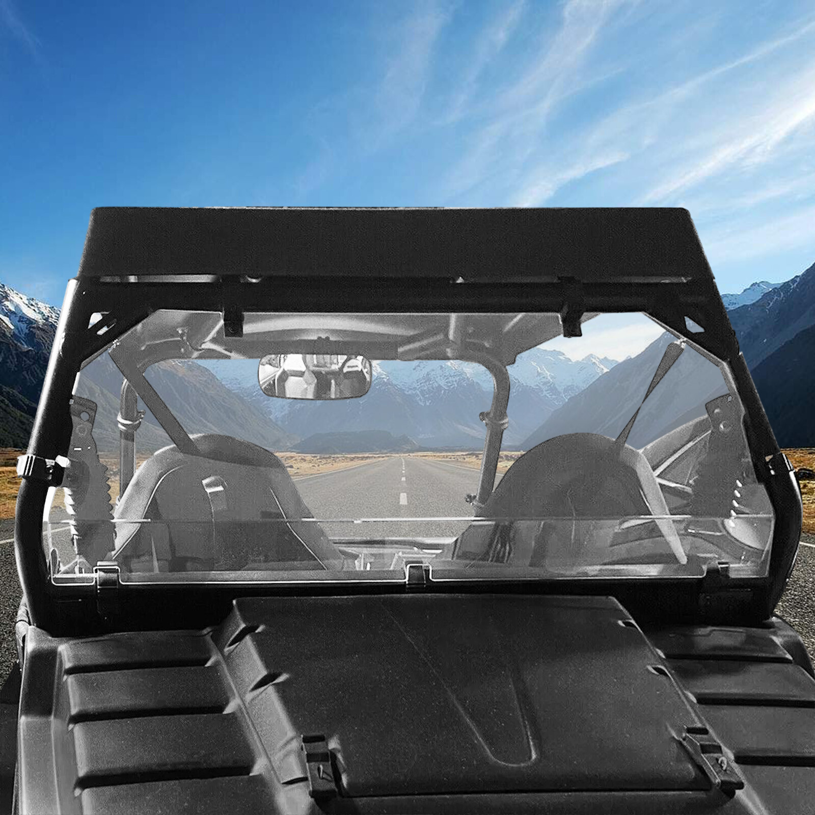 Rear Windshield Fits Polaris RZR 800 2008-2014 RZR 570 2014-2020 Vent Window