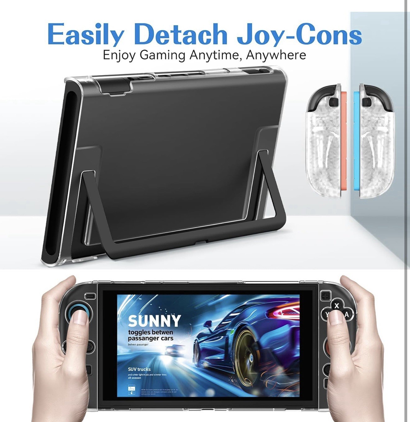 Clear Dockable Case for Nintendo Switch 2 (2025), Slim Case (New)