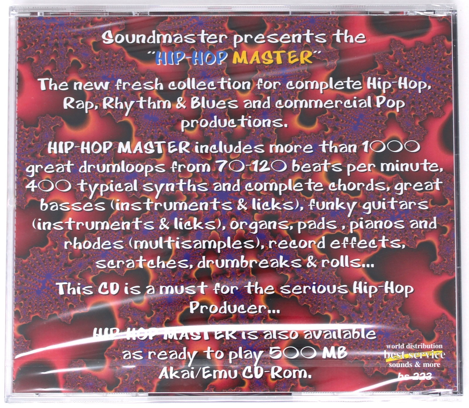 Best Service Hip-Hop Master Sample Library/Sound Library/Sampling CD 1990s