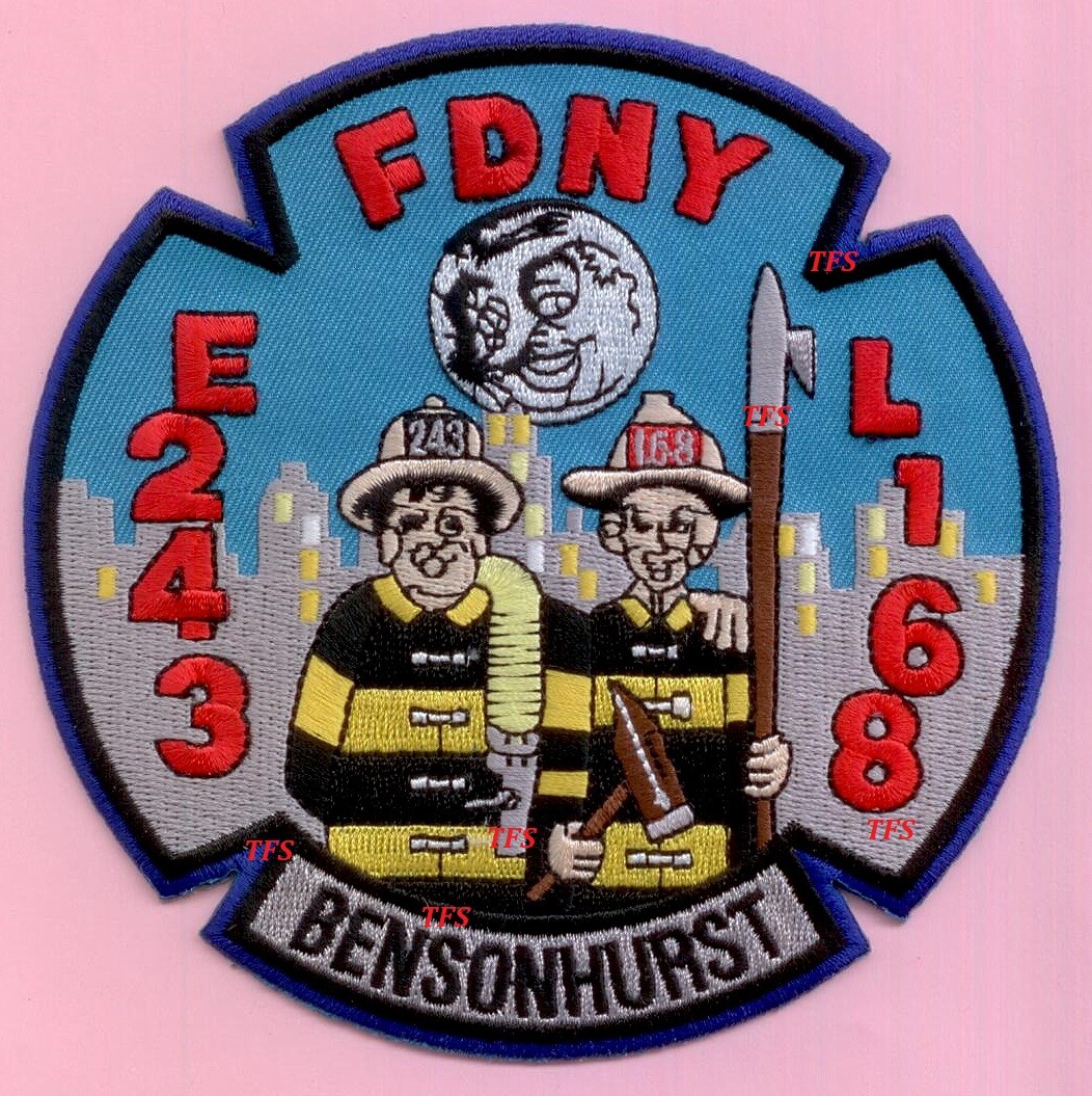 New York City Fire Dept Engine 243 Ladder 168 Patch - Honeymooners