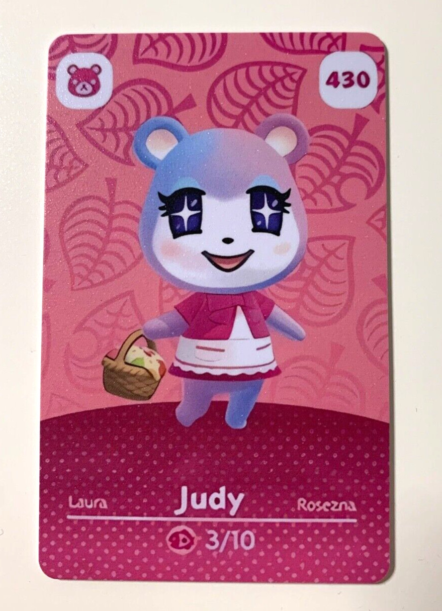 Animal Crossing New Horizons Amiibo: Judy #430 NFC Tag FREE SHIPPING!