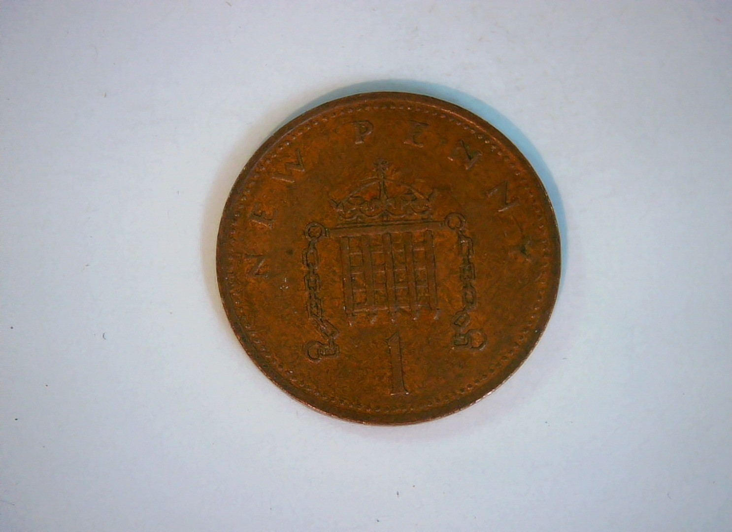 United Kingdom 1971 1 New Penny Elizabeth II New Penny (Portcullis) Coin