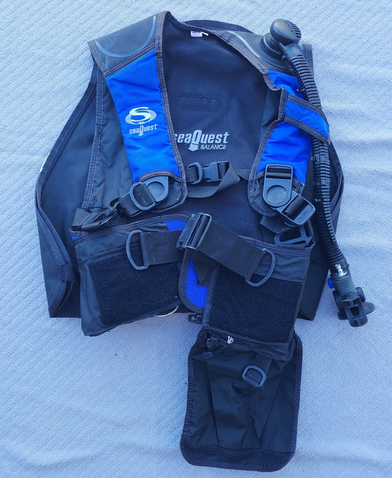 SeaQuest Balance Scuba Dive Buoyancy Vest M/L Men’s Large Diving Gear 338123
