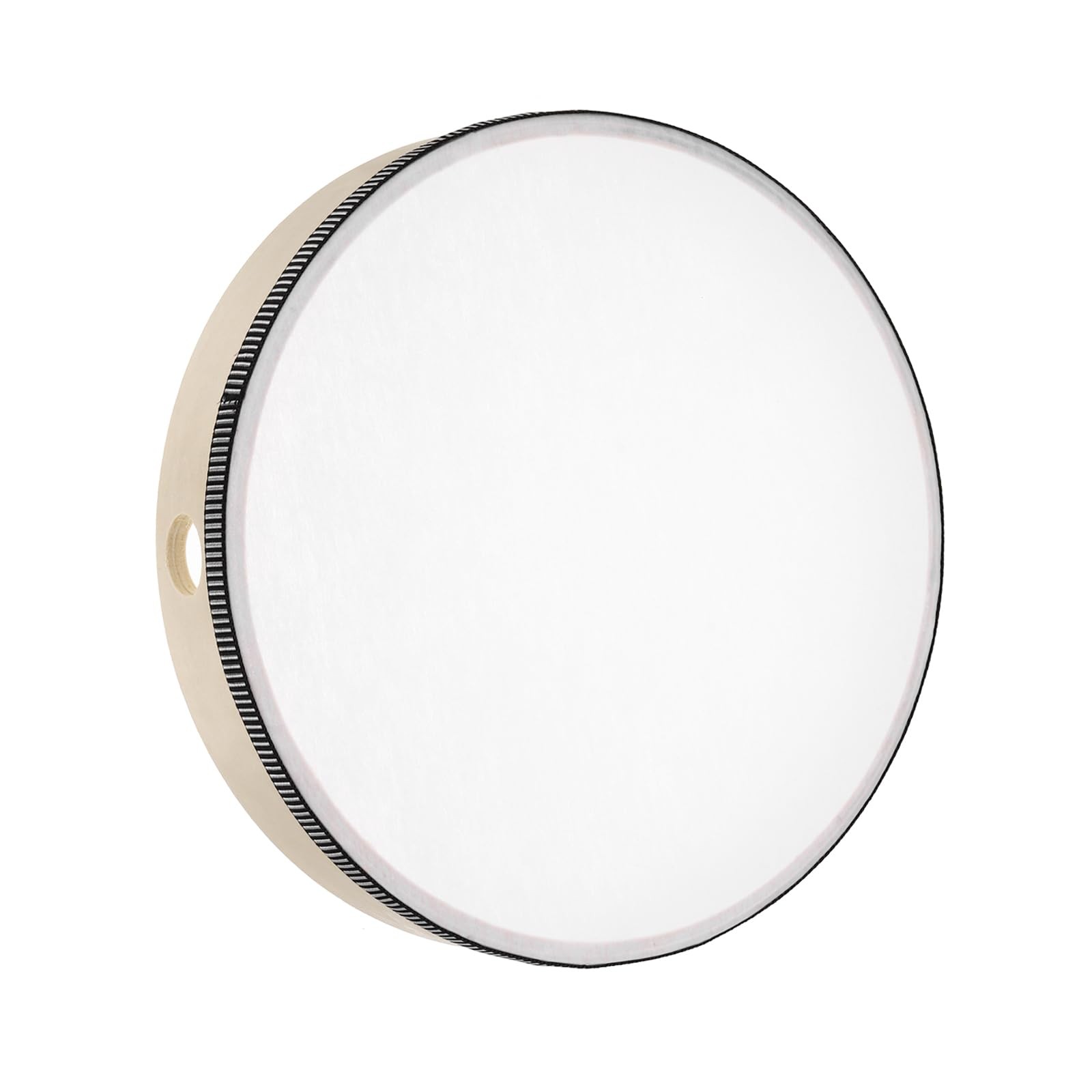 Hand Drum Music Percussion 10 Inch Wood Frame Drum (Wood Color)