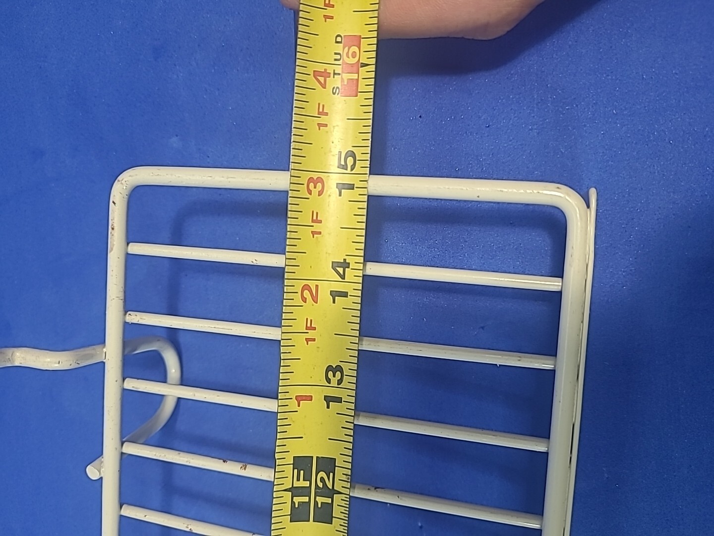 (QTY 10) 4-1/2" X 15" Wire Pegboard Shelf