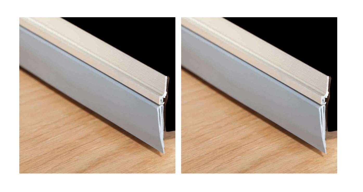 2 ~ M-D Building Cinch Silver Aluminum/Vinyl Weatherstrip For Doors 36" L 1 pk
