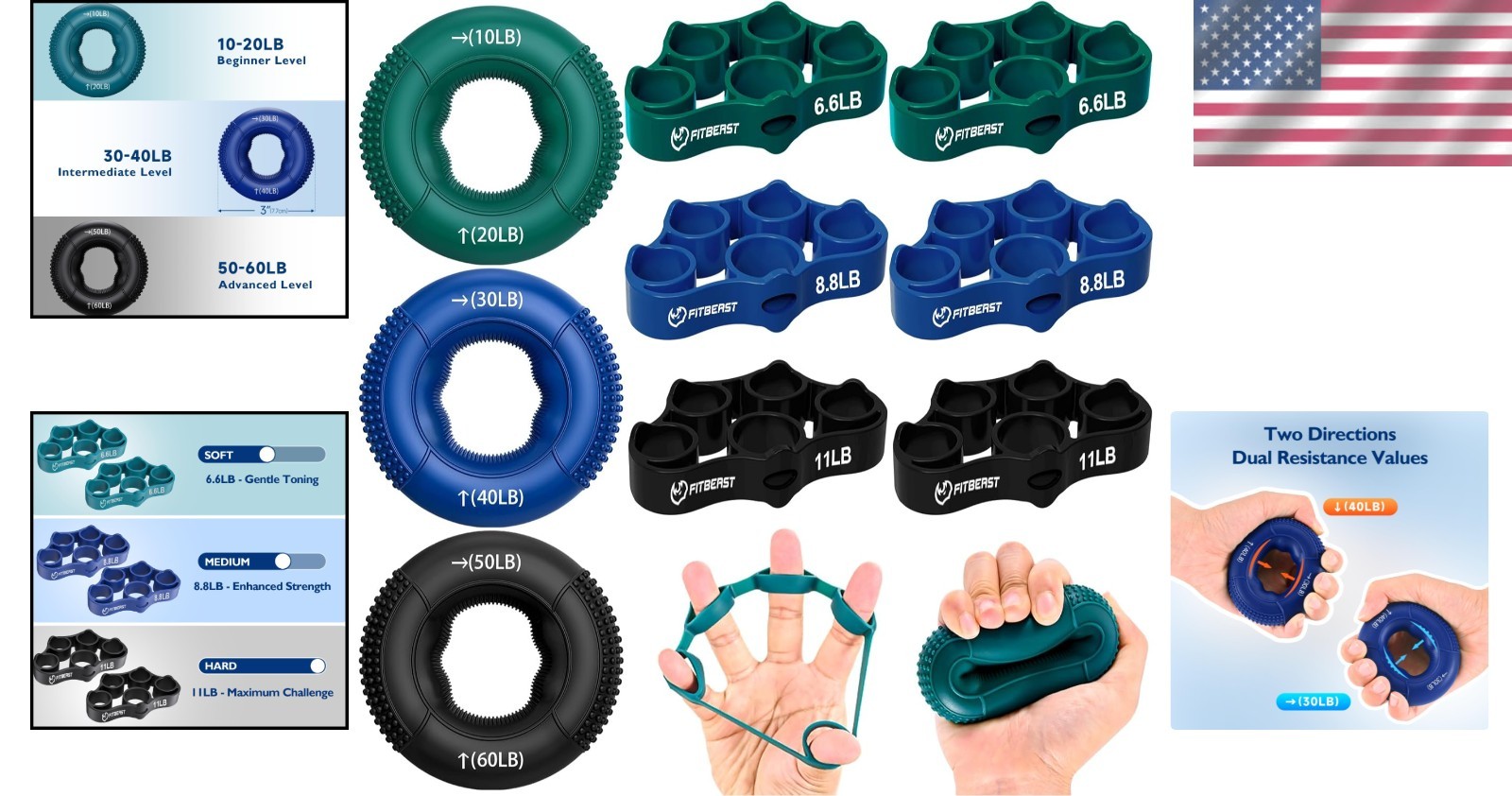 Comprehensive 9-Piece Hand Strengthening Kit - Boost Performance & Recovery