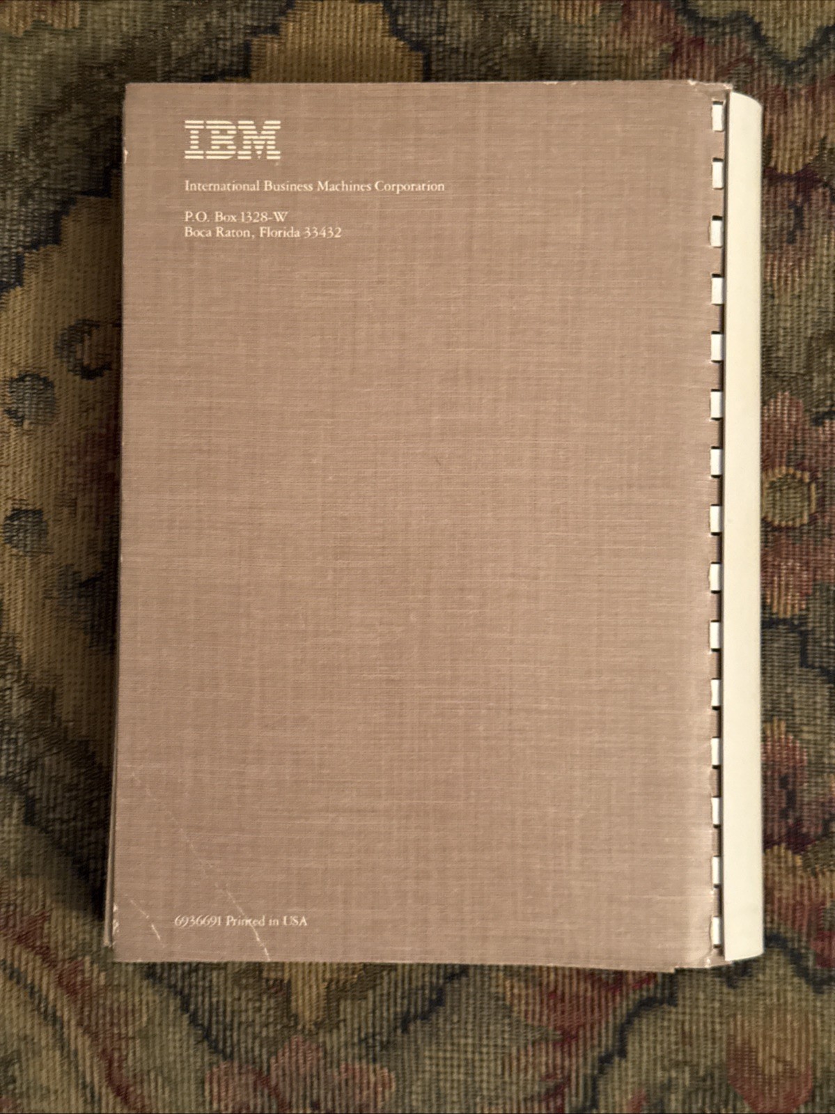 IBM Basic Personal Computer PC Hardware Reference Library 6936691 2nd ed. 1982