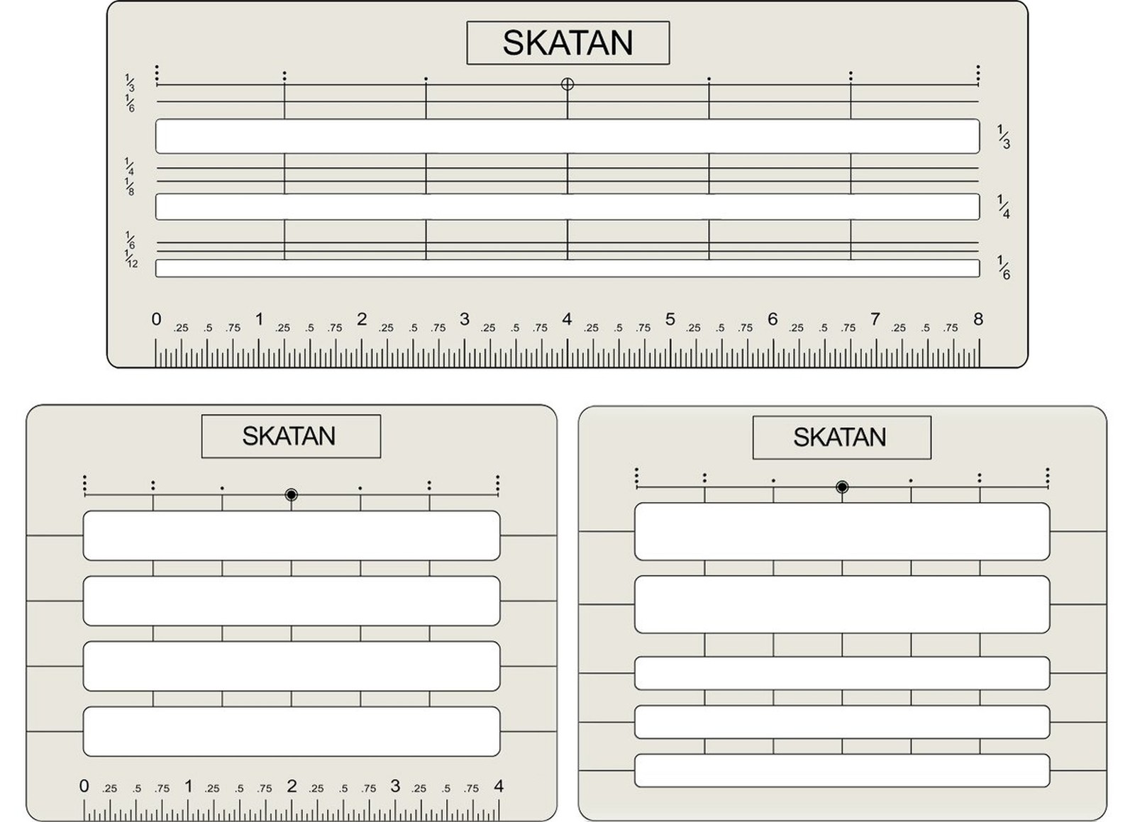 SKATAN Lettering and Envelope Addressing Guide, 3 Stencil Templates-in-1, fit...