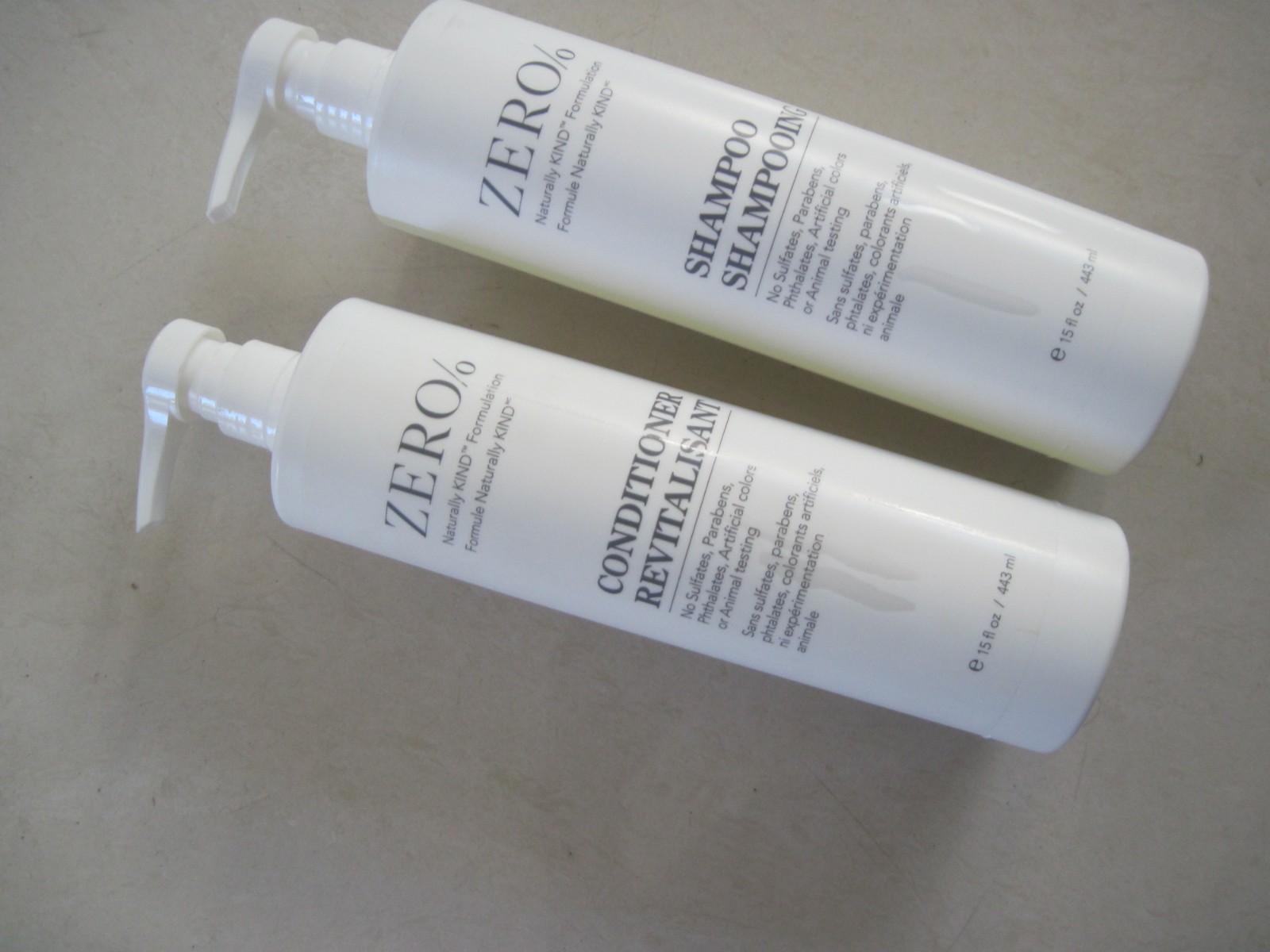 Zero% Shampoo & Conditioner Combo Twin Pack - 15oz Each - By Gilchrist & Soames