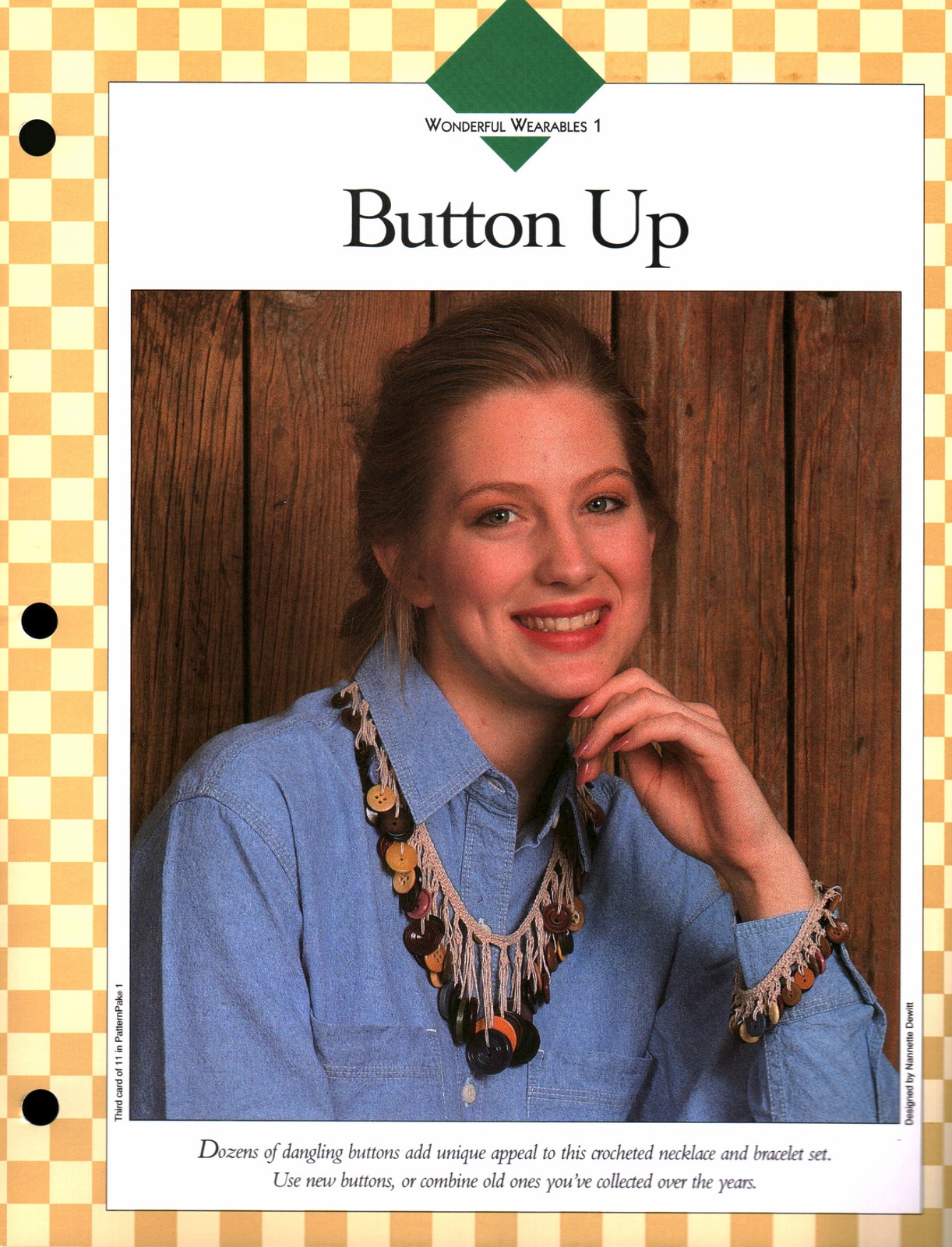 Button Up Bracelet & Necklace - Wonderful Wear 1 | Vanna Crochet Faves 85010-C