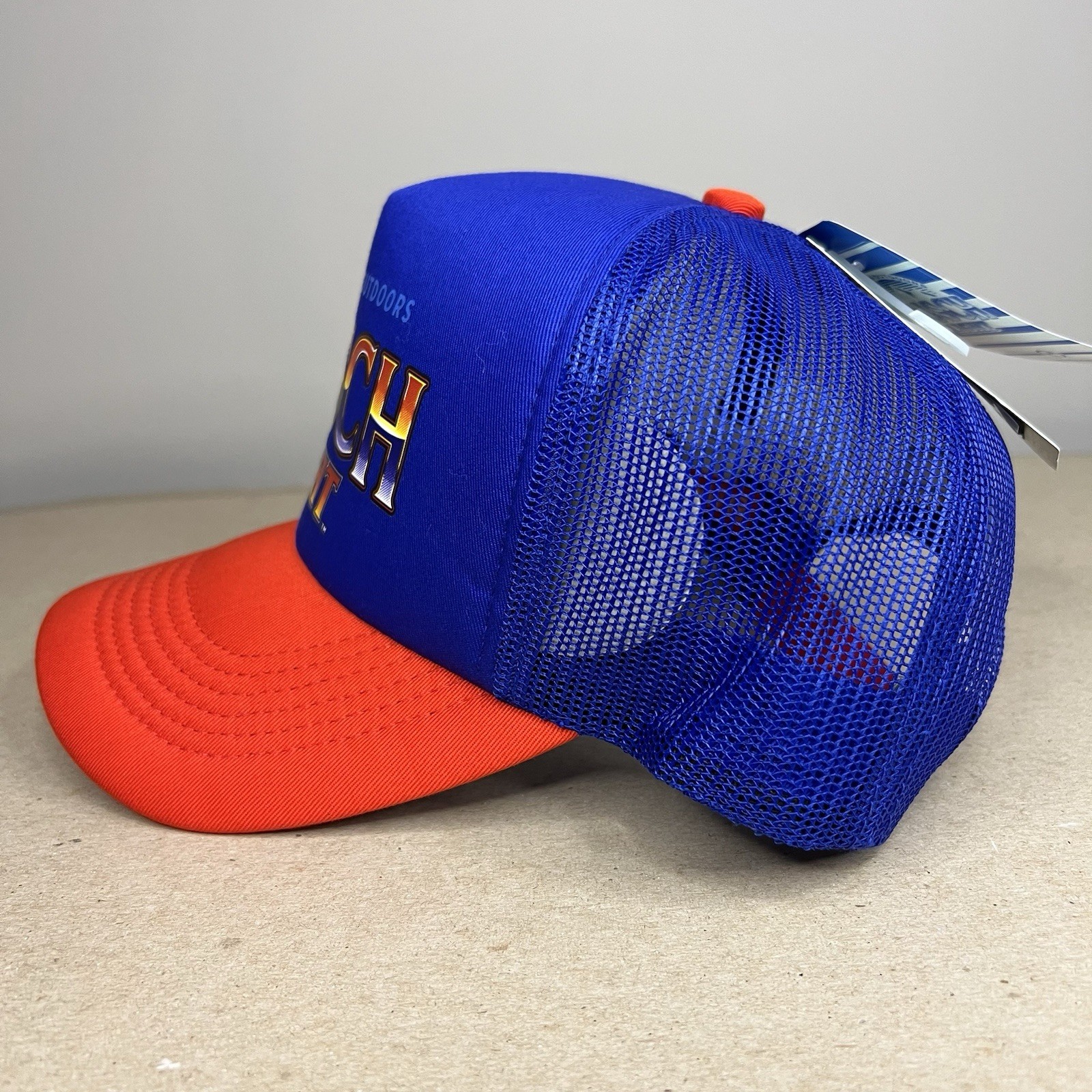 Busch Light Magellan Blue Red Snapback Trucker Hat NWT